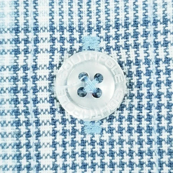 Southpole 2XL Embroidered Pocket Logo Sleeve Logo Tag Blue Red Trim Check Shirt - Picture 7 of 11